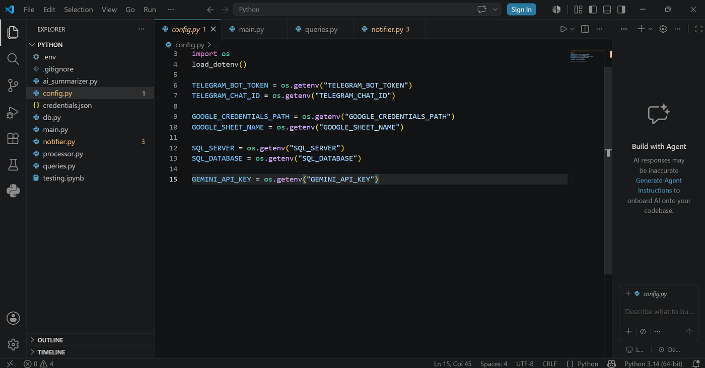 Structure Python