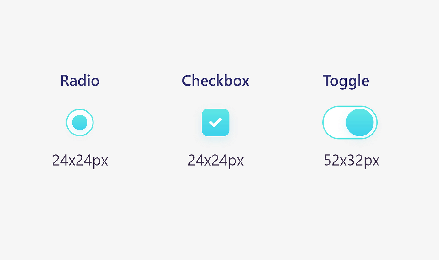 How to Design Better Checkbox, Radio and Toggle Buttons?