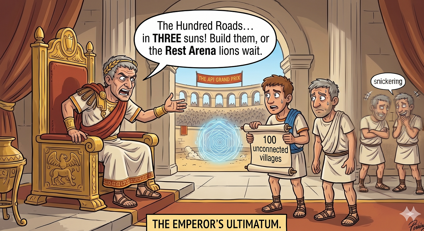 The API Grand Prix: The Emperor’s Ultimatum and the Hundred Roads to Rome