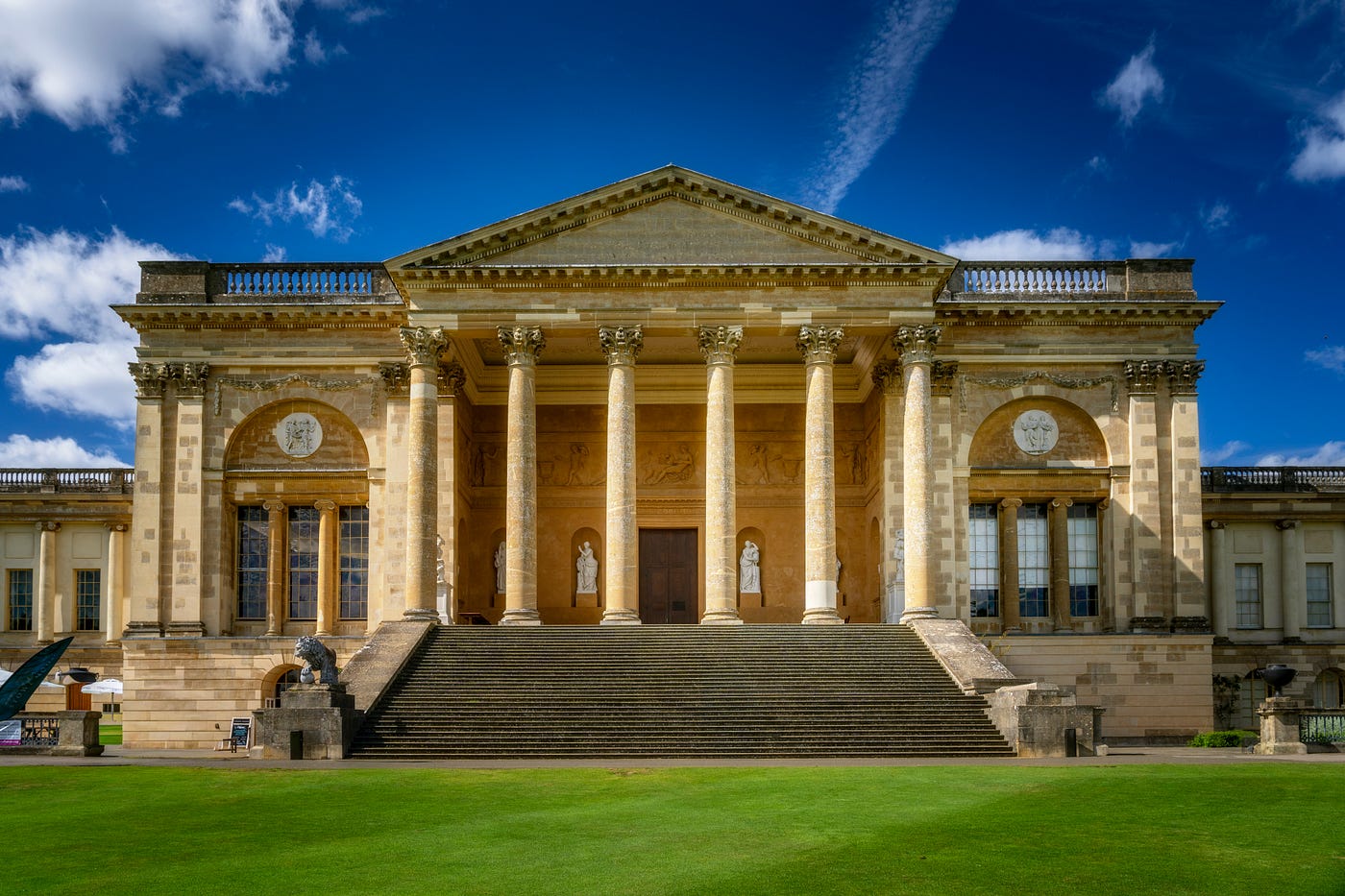 Rear elevation Stowe School, overlooking the gardens. Photograph by Stephen Ellis Bell. Sony A7r mk4.
