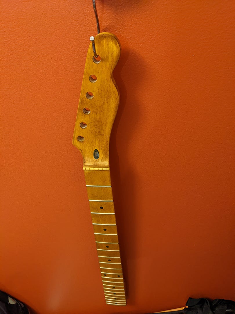 I need some help with spray paint for my guitar body and neck would the  satin varnish(last pic)work on my guitar neck? and would the paint and  sealer be a good choice? 