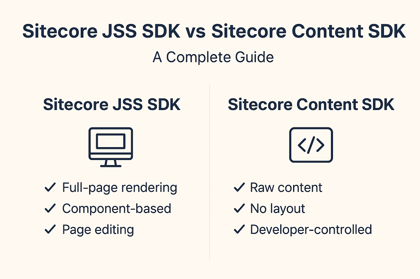 JSS vs Content SDK — Architecture, Differences, Compatibility, and When to Use What