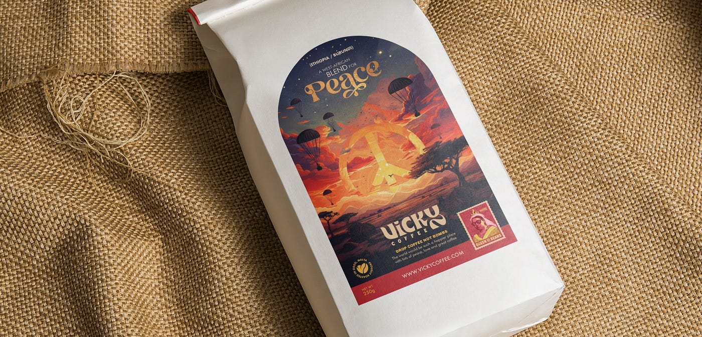 Vicky Peace Blend artwork/design by Philip Sultana