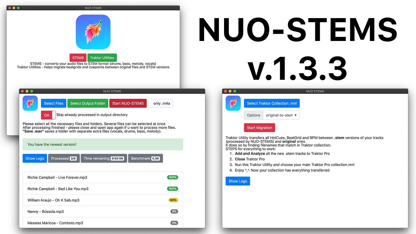 NUO-STEMS 1.3.3 (for Traktor Pro) | by DJ NUO | NUO DEV | Medium