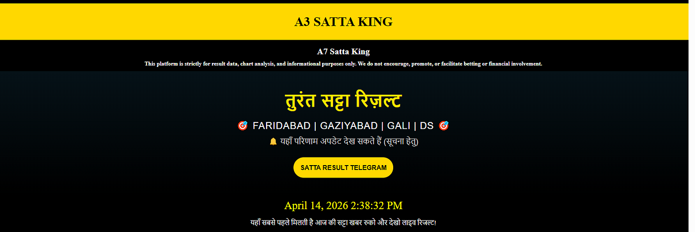 A7 Satta, Satta King & A1 Satta — Everything You Need to Know in 2026