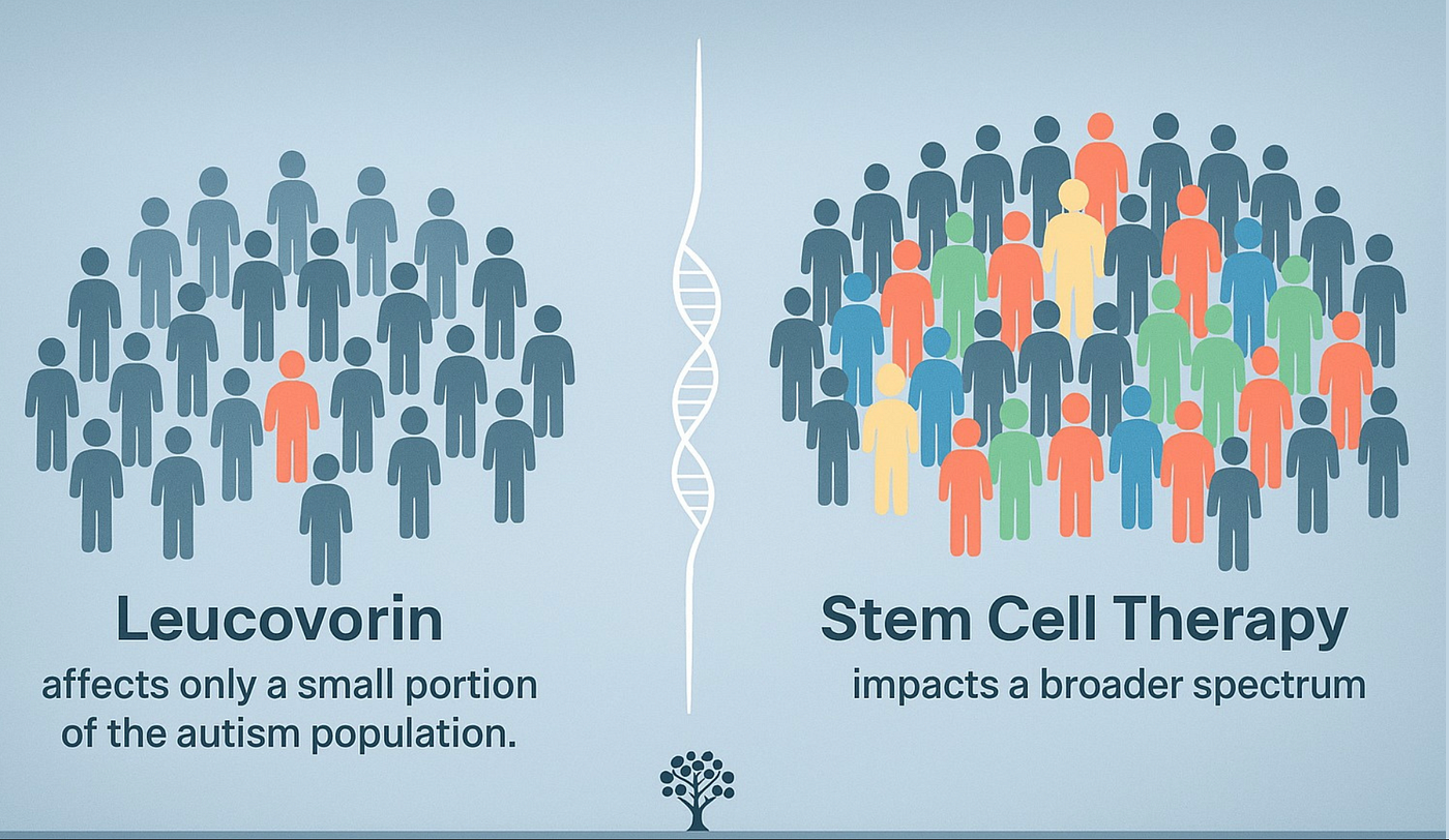 Leucovorin vs Stem Cell Therapy in Autism: How They Compare & Why a Combined Path May Be Best