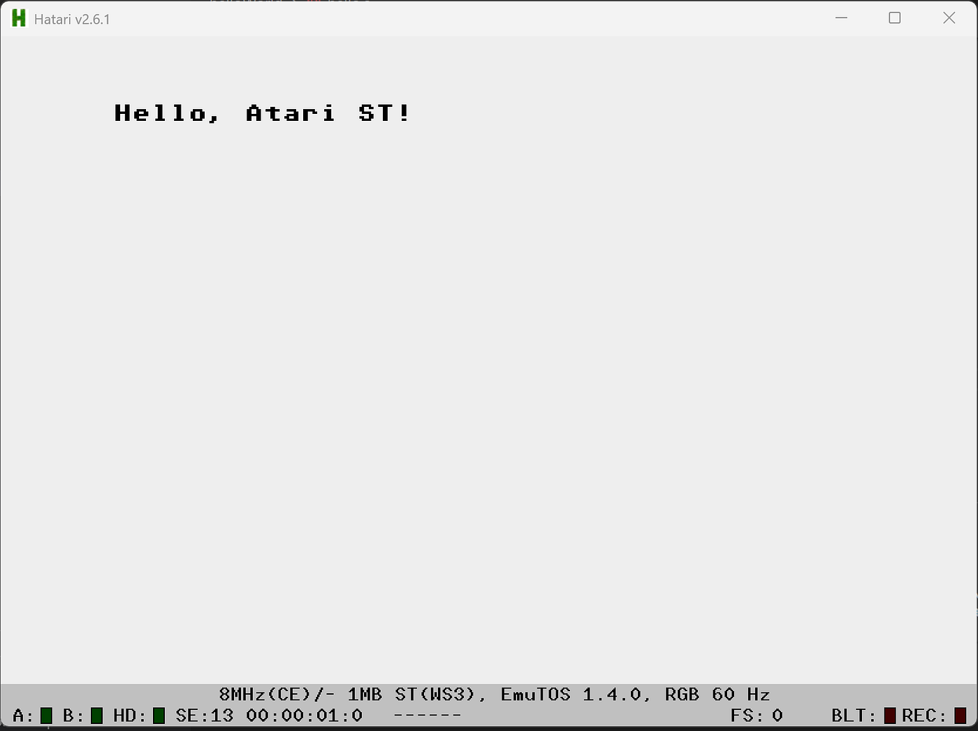 My Mid-Life Crisis Part 2 — Hello World on Atari ST