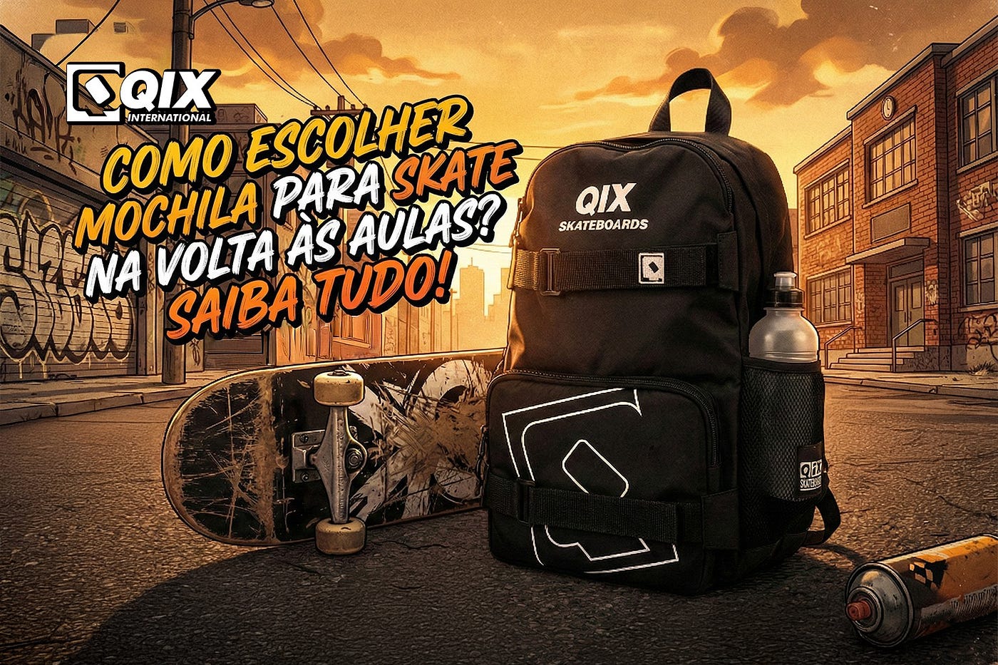 Como escolher mochila para skate na volta às aulas? Saiba tudo!