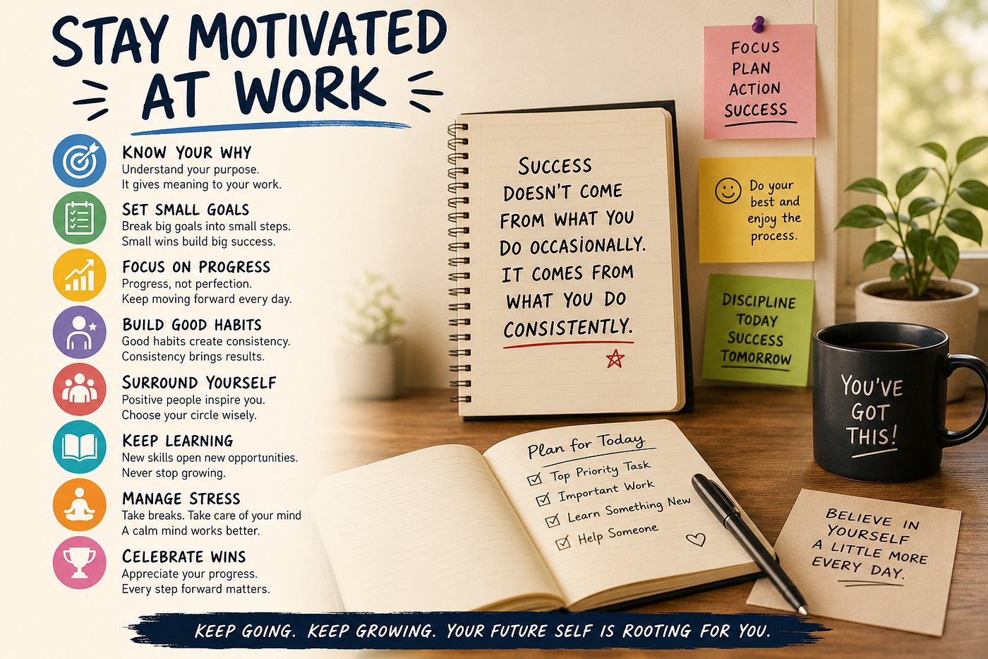 Keep Yourself Motivated at Work: A Guide to Staying Focused and Productive