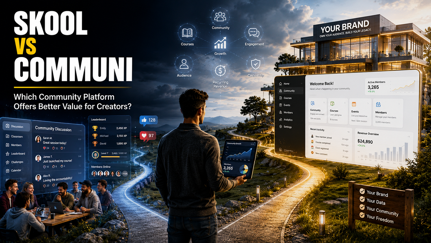 Skool vs Communi: Which Community Platform Actually Makes More Sense for Creators in 2026?