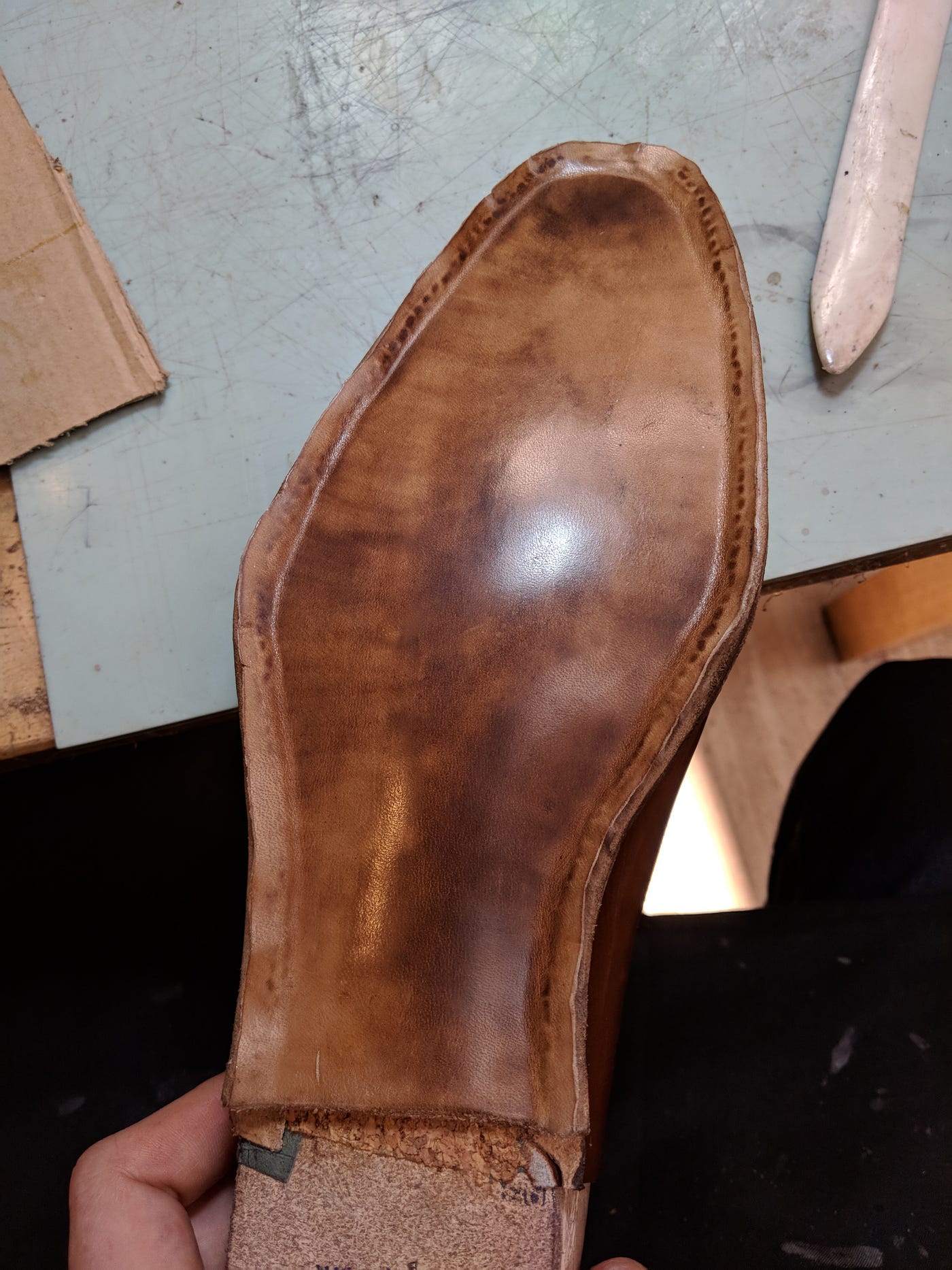 Becoming A Shoemaker Part 4: Cork Filling & Hand-Sewing A Sole