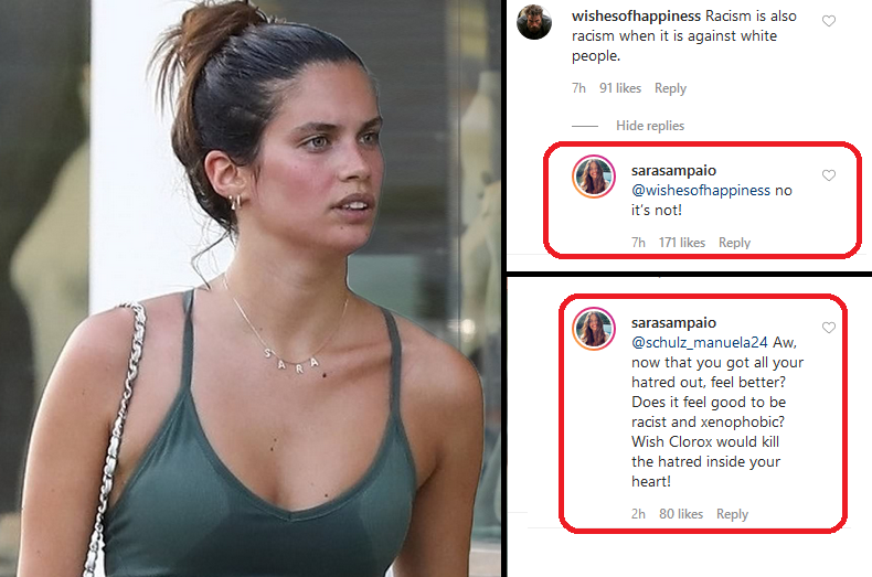 Victoria's Secret Model Sara Sampaio Exposed As Racist, Suggests Instagram  User Kill Themselves, by Rachel Zhou