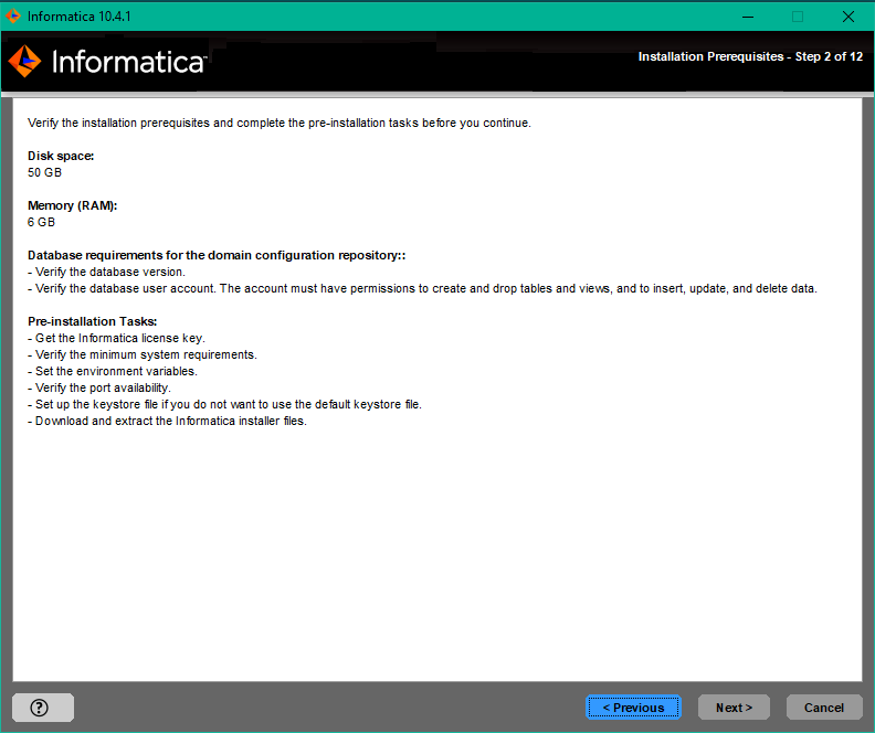 Informatica PowerCenter v10.4.1 Installation Part1 — Server Side