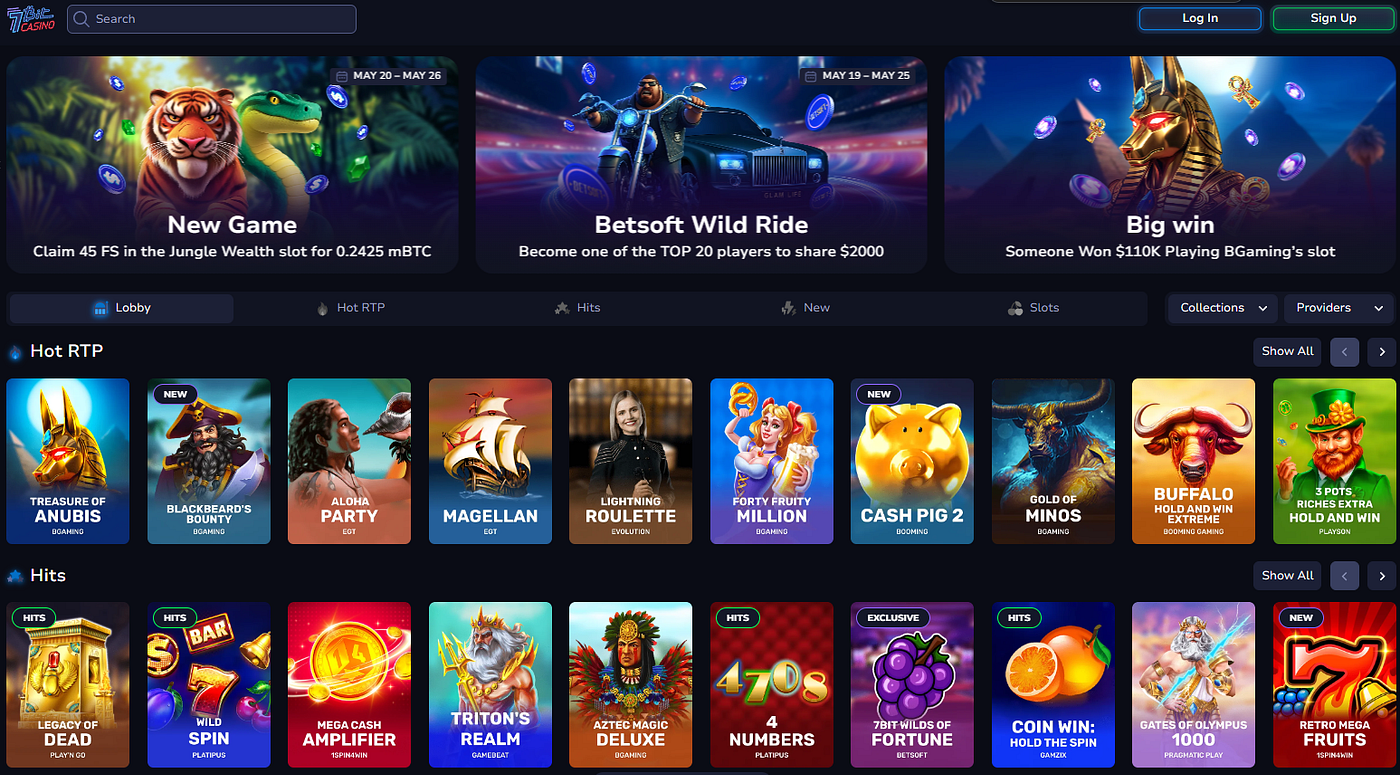 7bit Casino Screenshot