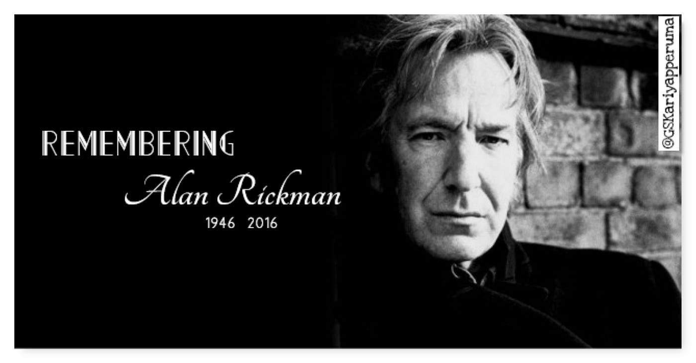 Remembering Alan Rickman, the voice of villainy