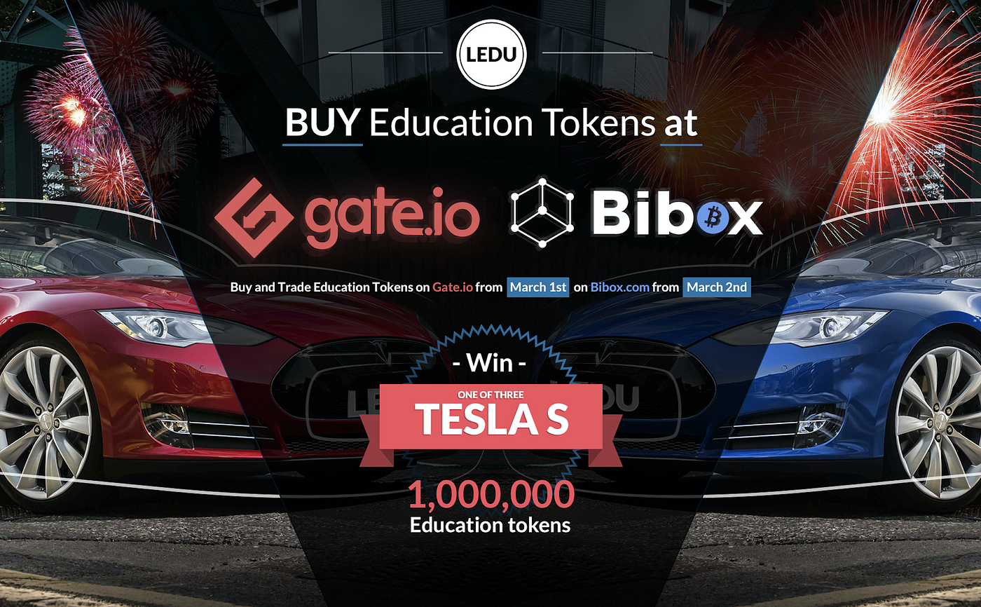 Education 代币交易所上市：赢取特斯拉Model S. 我们的项目出资者都知道，因为法律监管我们不能在第一轮项目结束之前着手交易所上市的… |  by Levi | Education Ecosystem | Medium