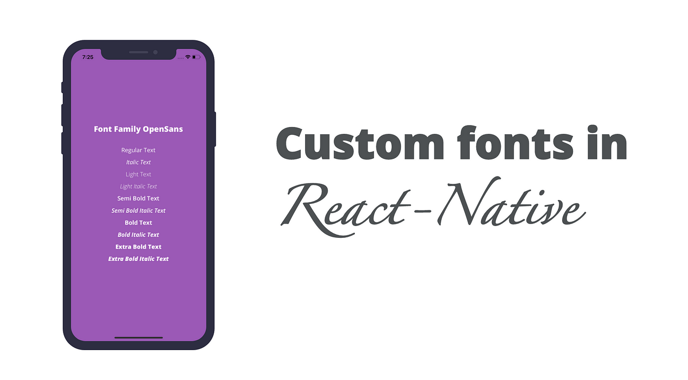 Easiest way to use custom fonts in React-Native | Medium