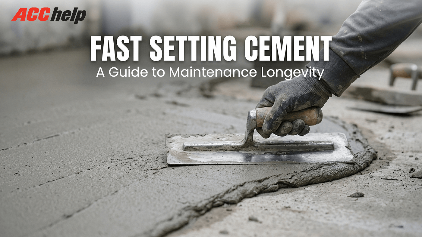 Fast Setting Cement: A Guide to Maintenance Longevity