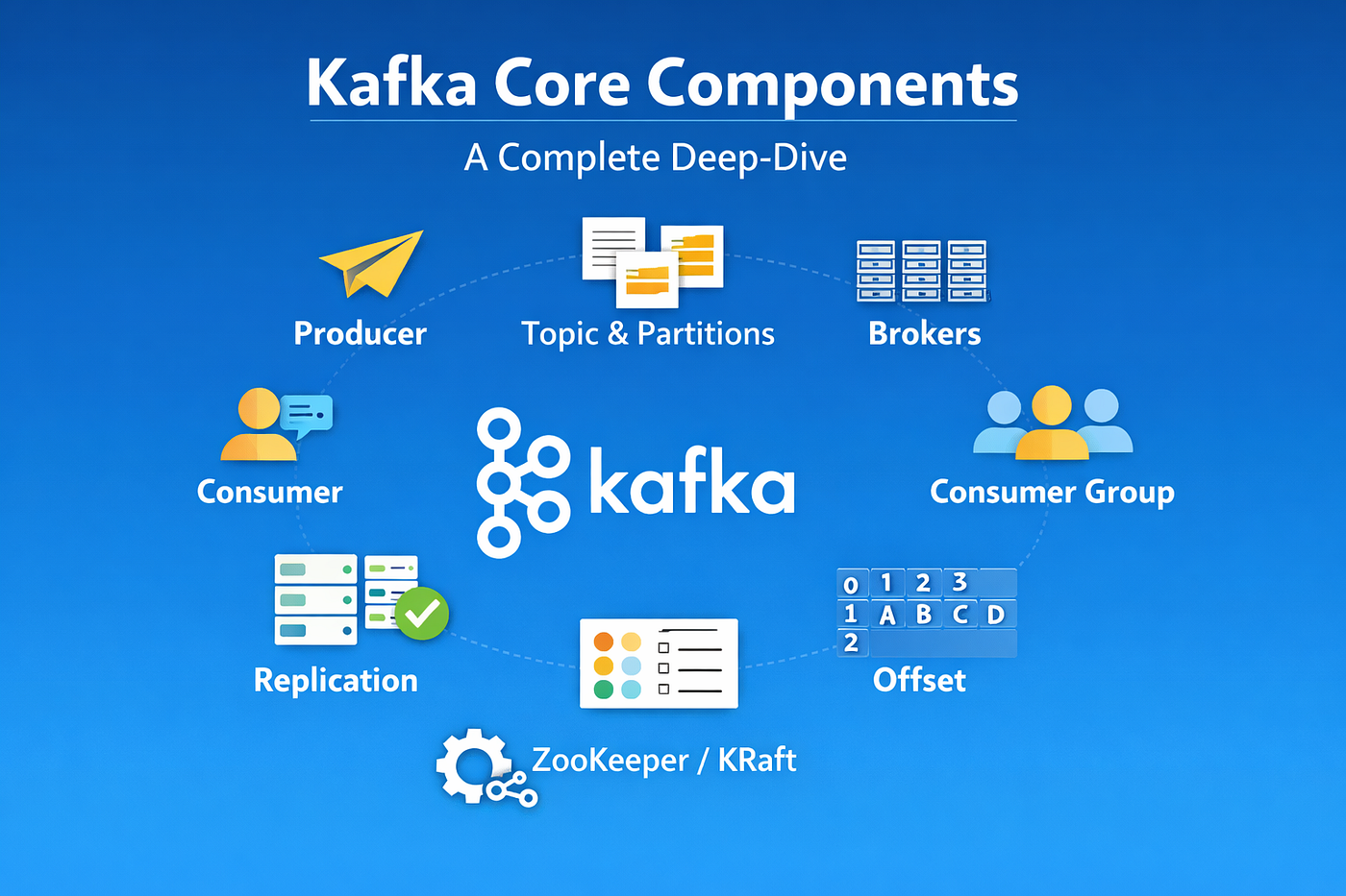 🧠 Kafka Core Components — A Complete Deep-Dive (With Diagrams)