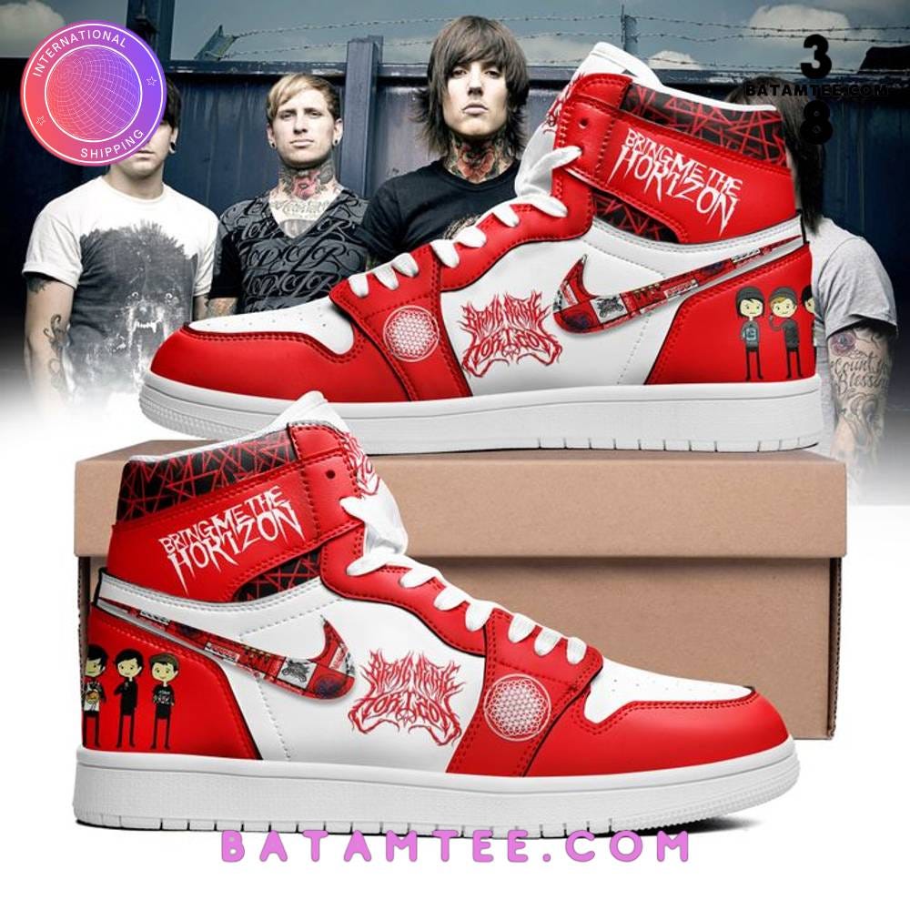 Bring Me The Horizon Rock Band Air Jordan 1 Sneaker by Batamtee