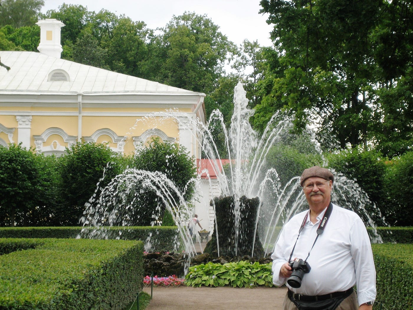 Fountain at Peterhof Palace near St Petersburg