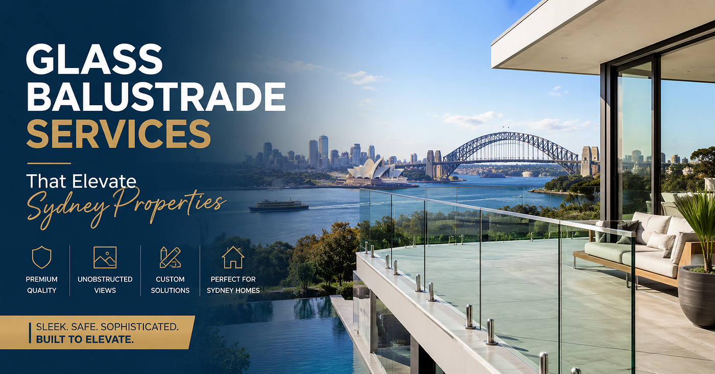 Glass Balustrade Services That Elevate Sydney Properties