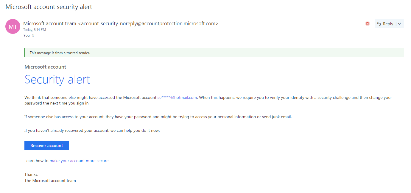 Hotmail.com has begun to Email.Certificating ? - Microsoft Q&A