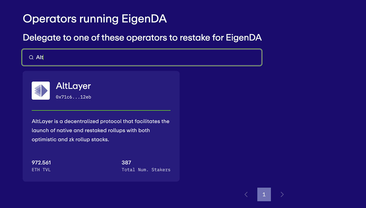 AltLayer-Run EigenDA Operator is Live on Mainnet | by AltLayer | AltLayer