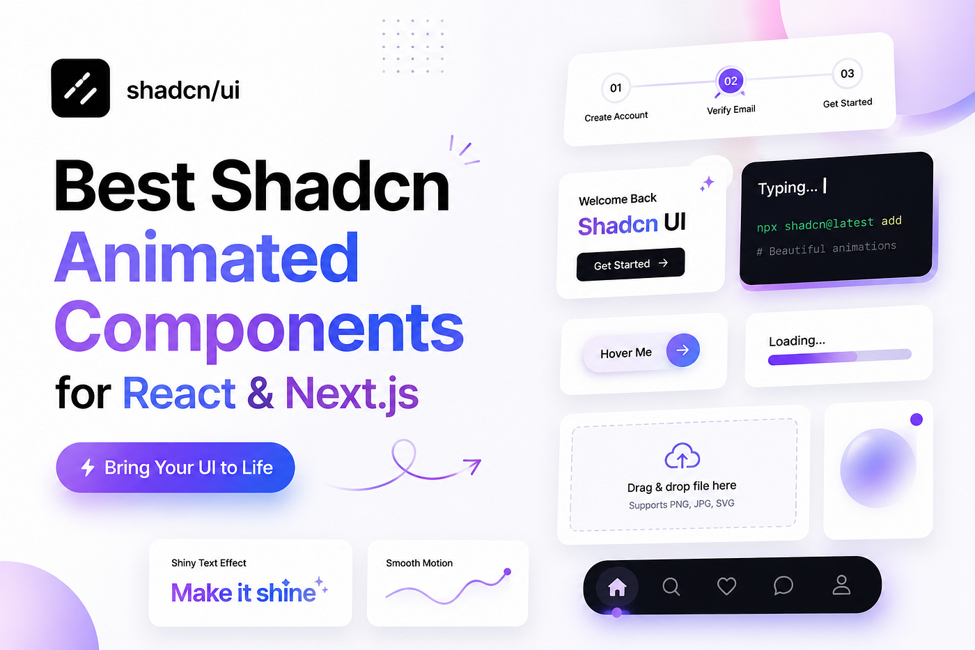 15+ Best Shadcn Animated Components for React & Next.js