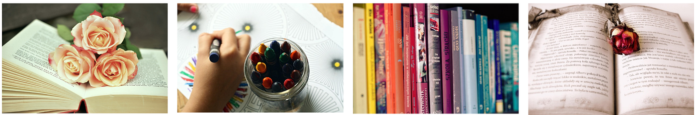 colorful books from Pixabay