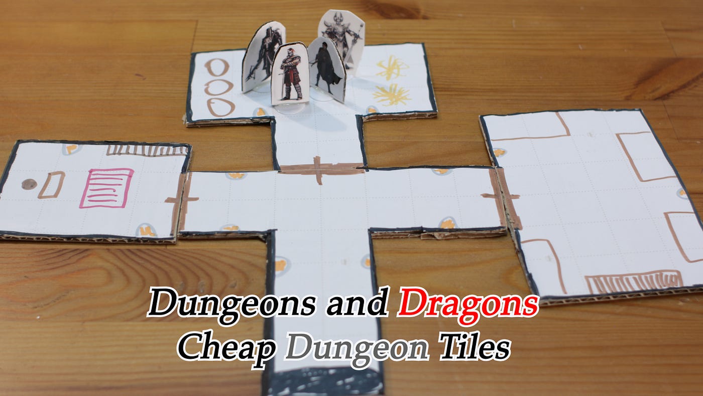 Dungeons and Dragons Dungeon Tiles on the Cheap! | by Matt Taylor | Medium