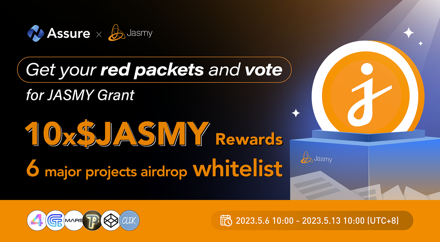 We invite you to vote for JASMY Grant and earn up to 10x $JASMY rewards!