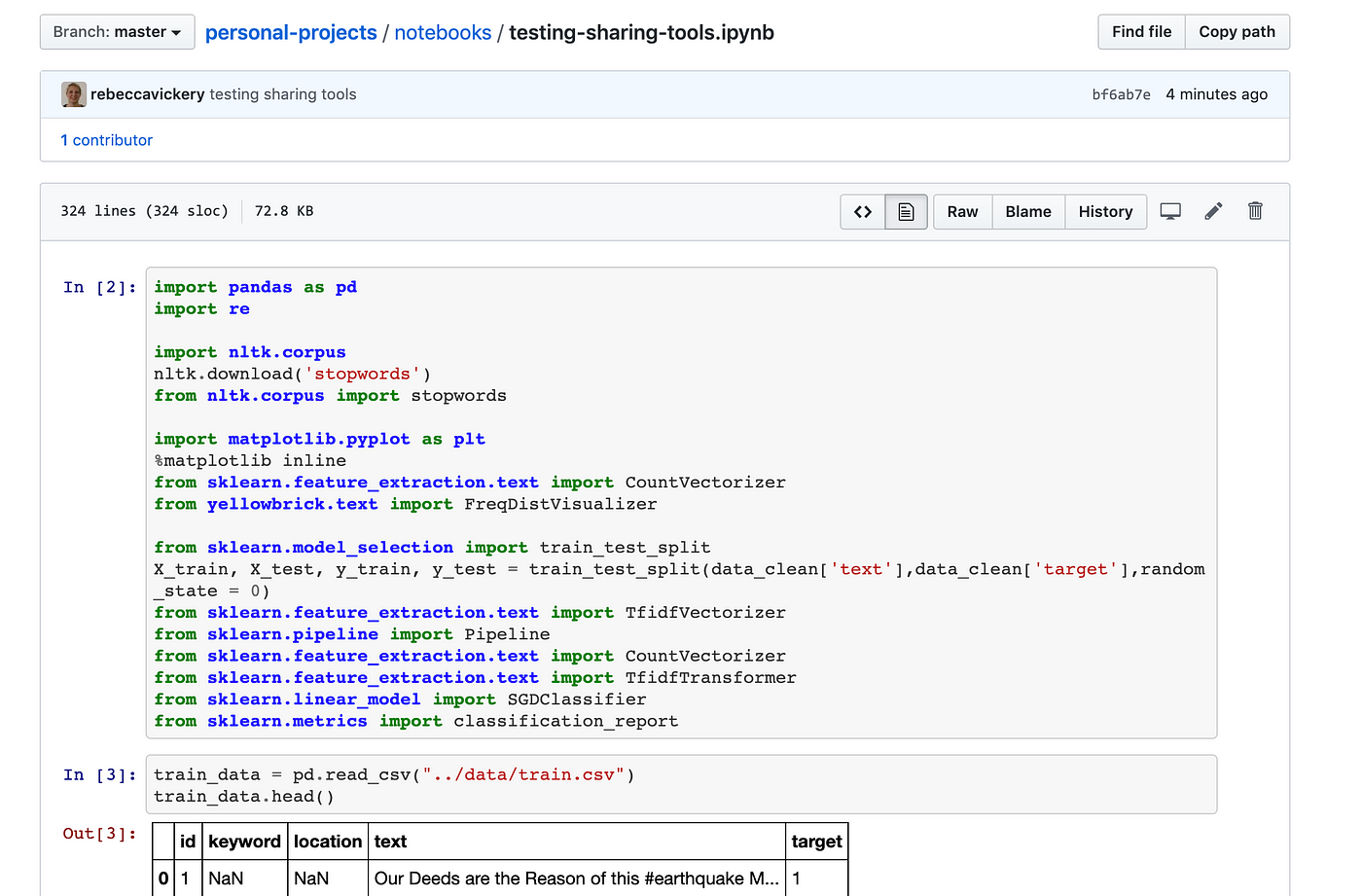 Tools for Sharing Jupyter Notebooks Online | by Rebecca Vickery | Towards  Data Science