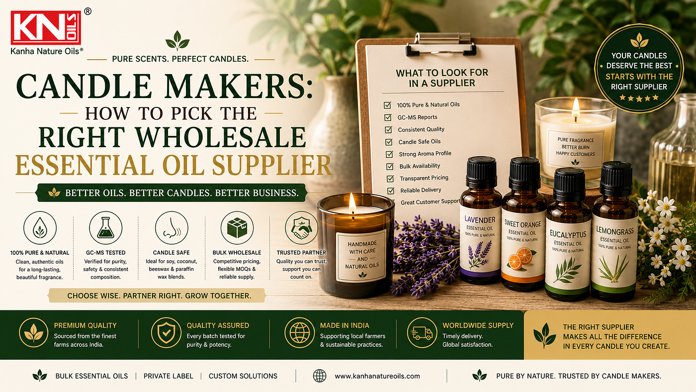 Candle Makers: How to Pick the Right Wholesale Essential Oil Supplier