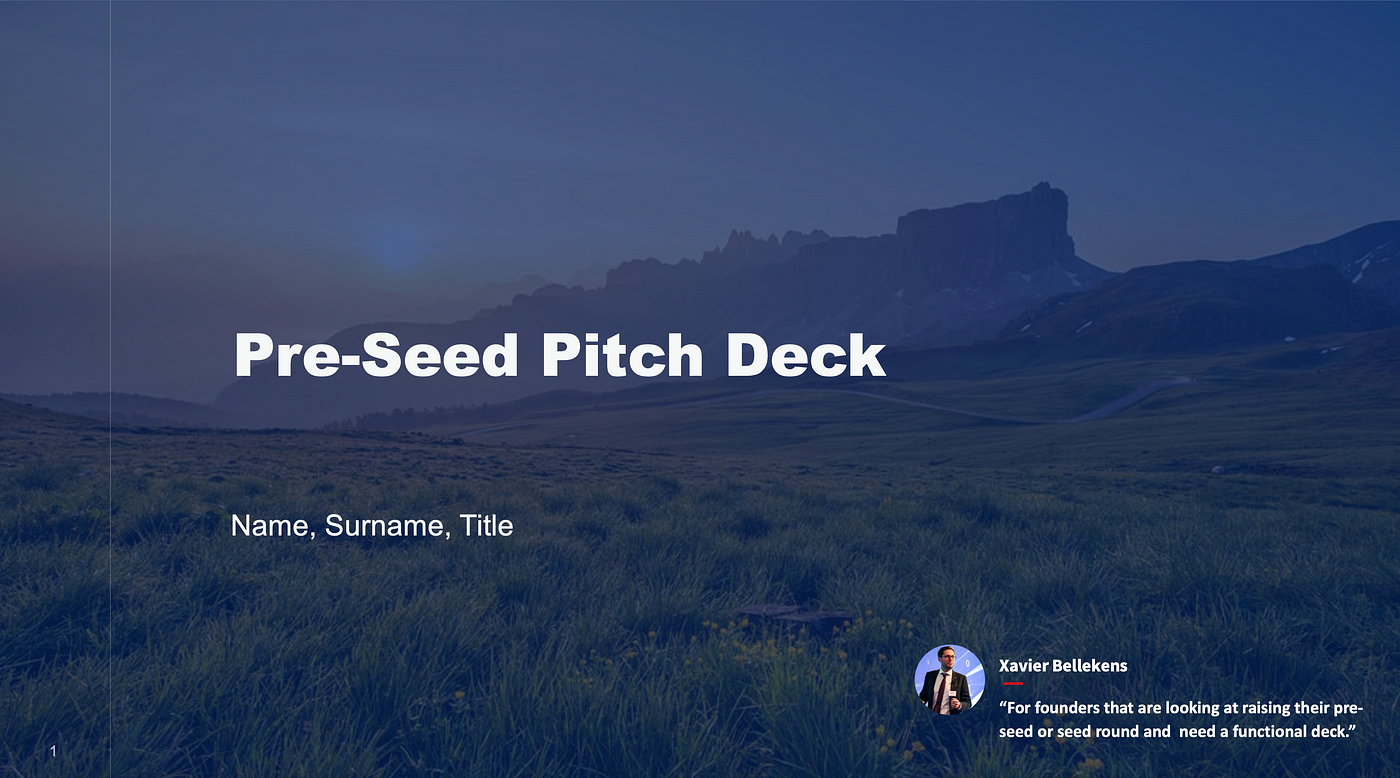 We raised $850k pre-seed, here is our Deck | by Xavier Bellekens, PhD |  Medium