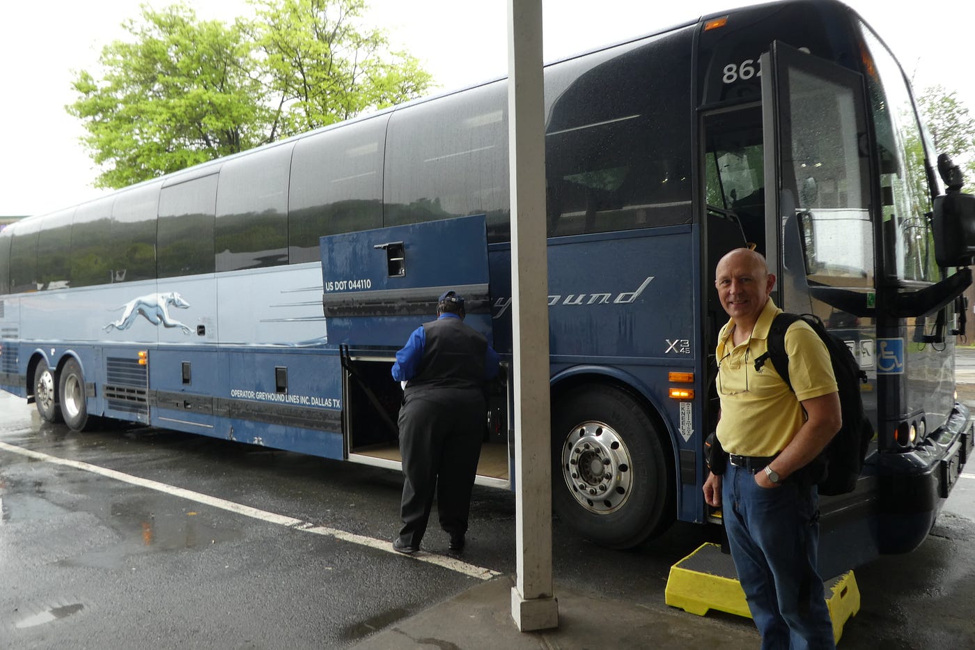 Friday 26 May Boston to Montreal by Greyhound Bus we were the