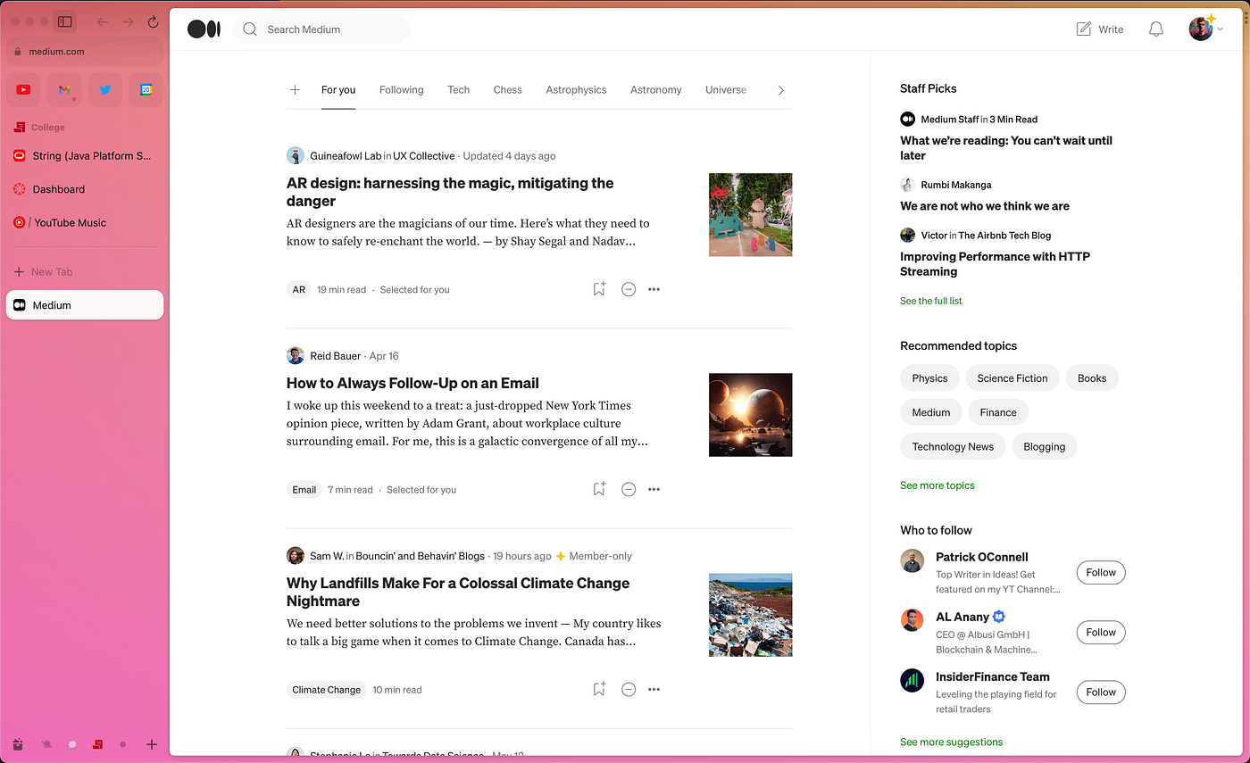 Arc Browser Review: It’s Great, But I’m Going Back to Safari | by