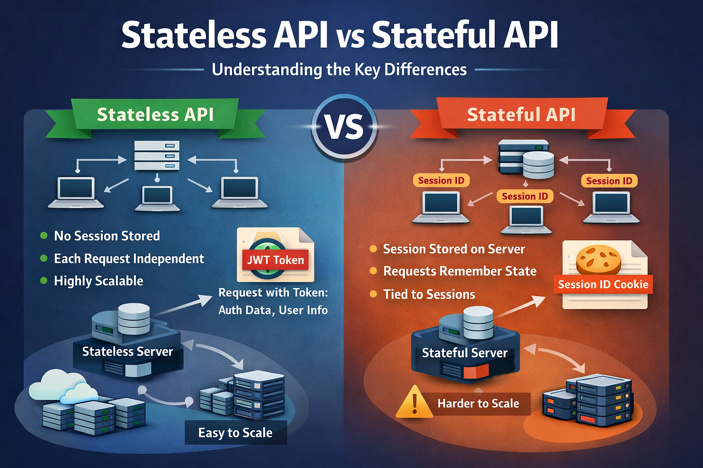 Stateless API vs Stateful API — Complete Guide