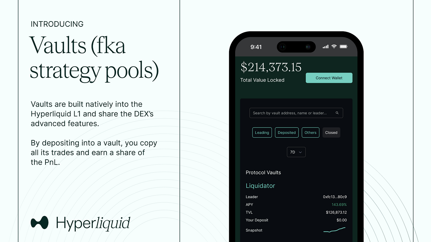 Hyperliquid: vaults. Strategy pools let you provide… | by Hyperliquid |  Medium