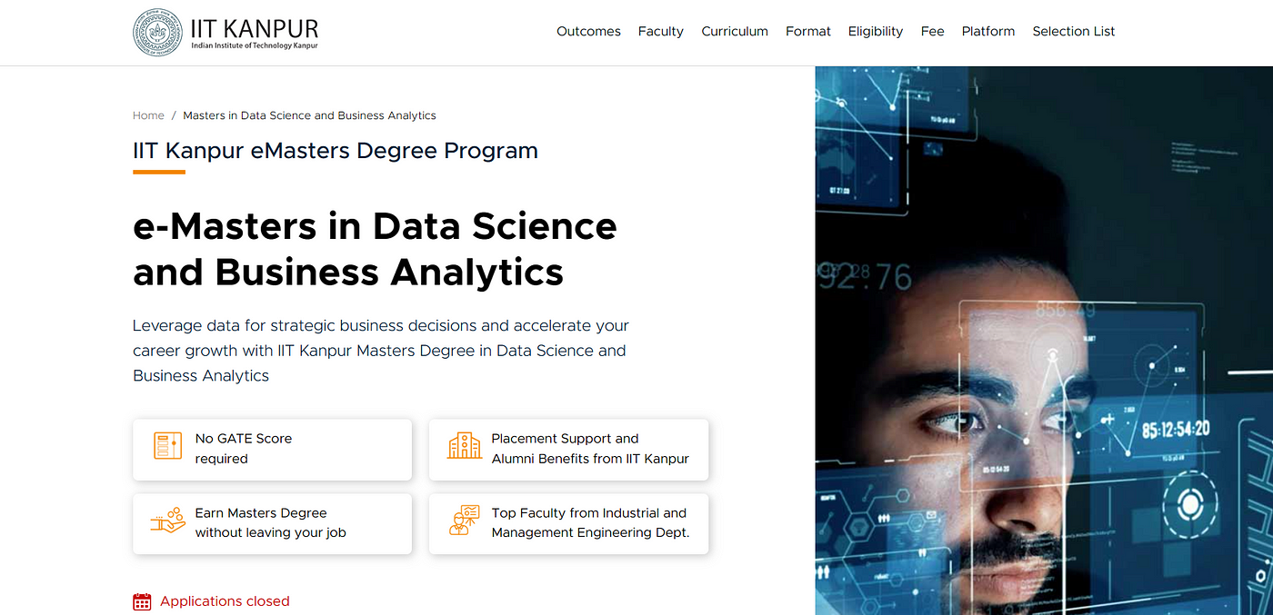 Comparing IIT Kanpur's eMasters in Data Science and Business