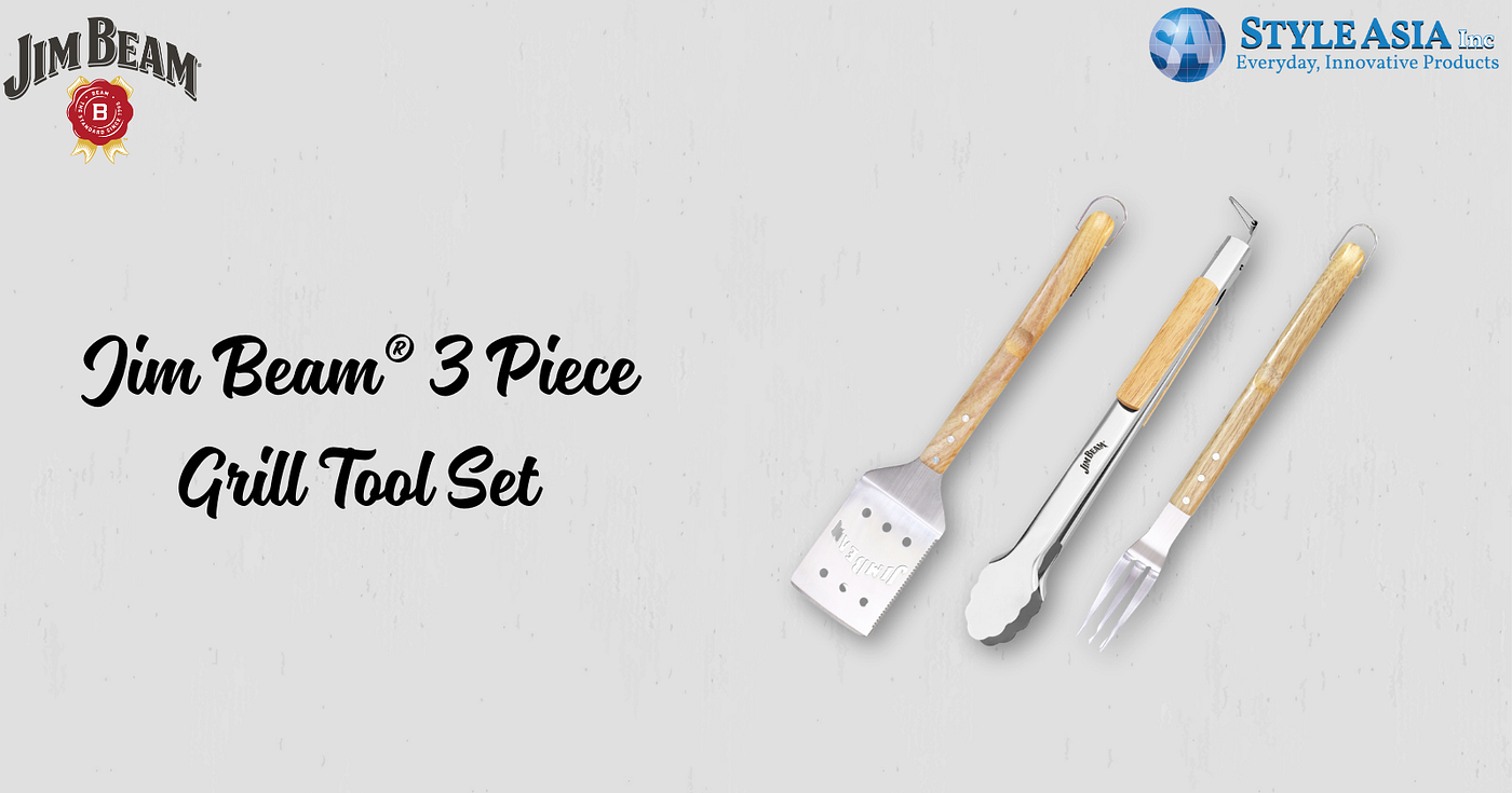 Grill Like a Pro with the Jim Beam® 3-Piece Grill Tool Set: A Comprehensive Review