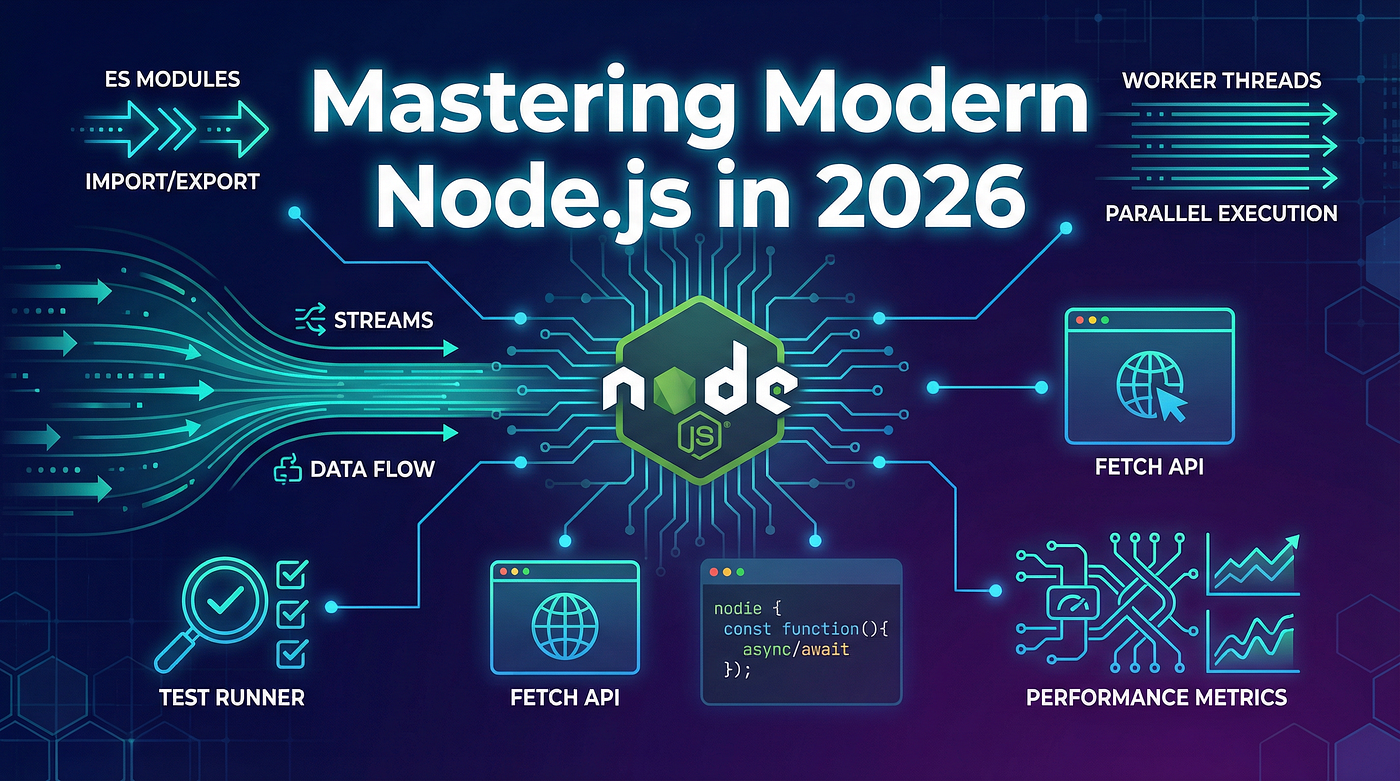 Mastering Modern Node.js in 2026. Node.js has evolved from a simple… | by  Raveen Panditha | Jan, 2026 | Medium