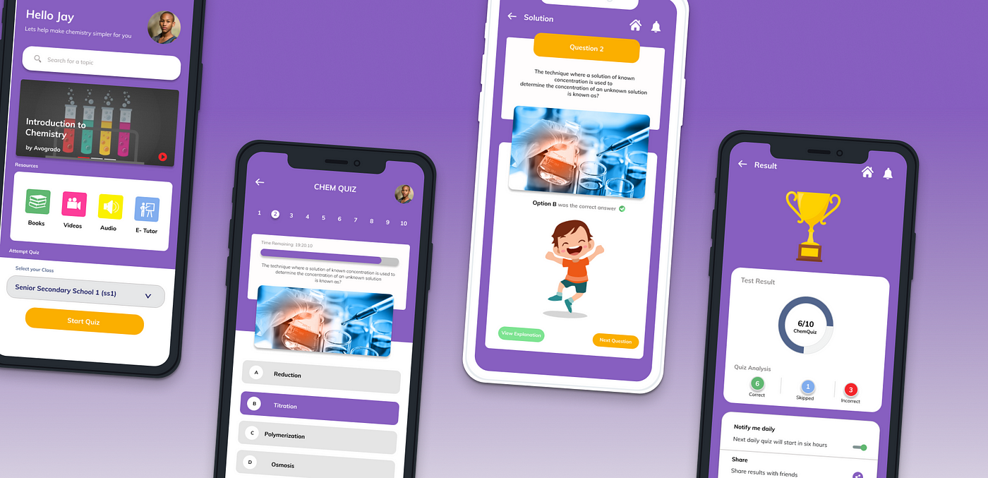 Quiz App  Quiz design, App interface design, App design inspiration