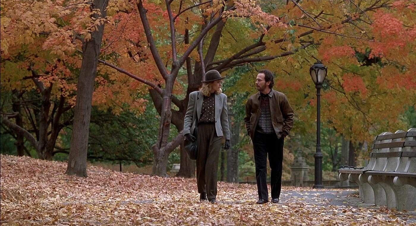 Meg Ryan and Billy Crystal in “When Harry Met Sally …”