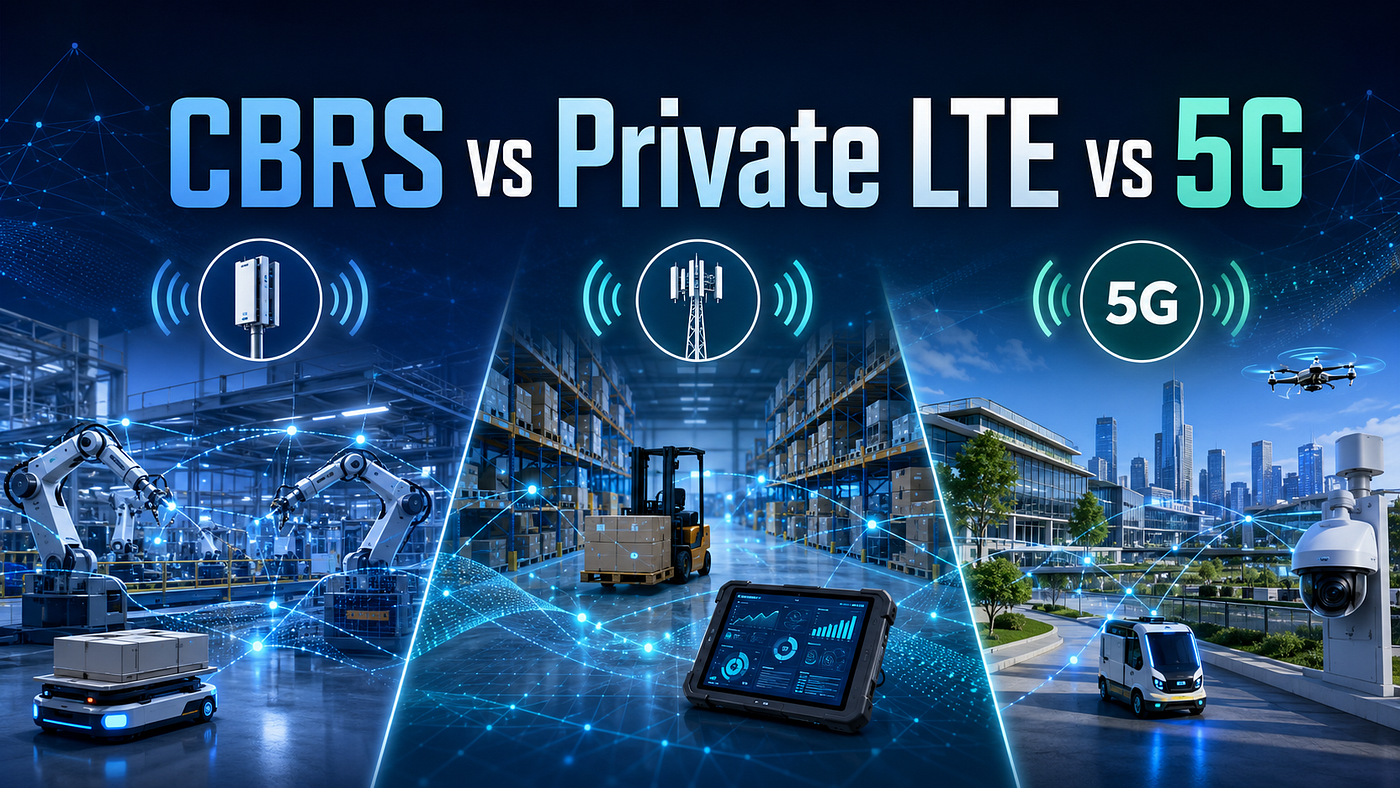 CBRS vs Private LTE vs 5G: What’s Best for Enterprises?