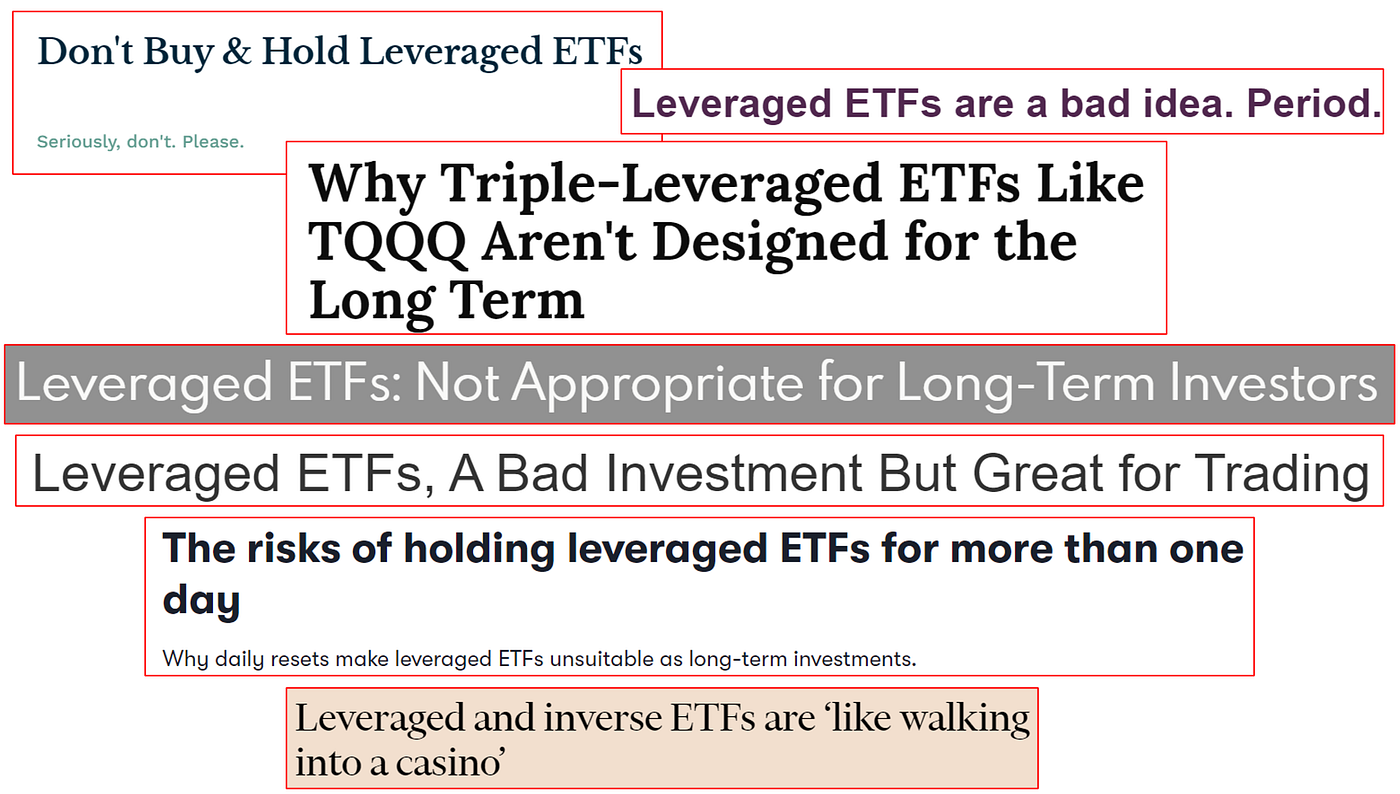 Why You Need Leveraged ETFs for Long-Term Investing — IF You Find the  Optimal Leverage! | by Henrique Centieiro | Henrique Wealth Academy | Medium