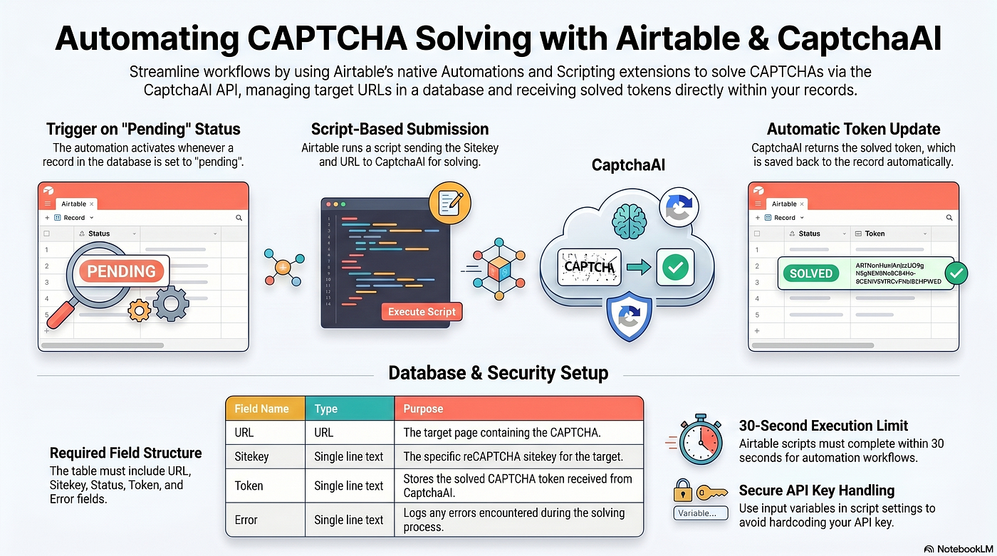Airtable CAPTCHA Automation Is Really a Workflow State Machine