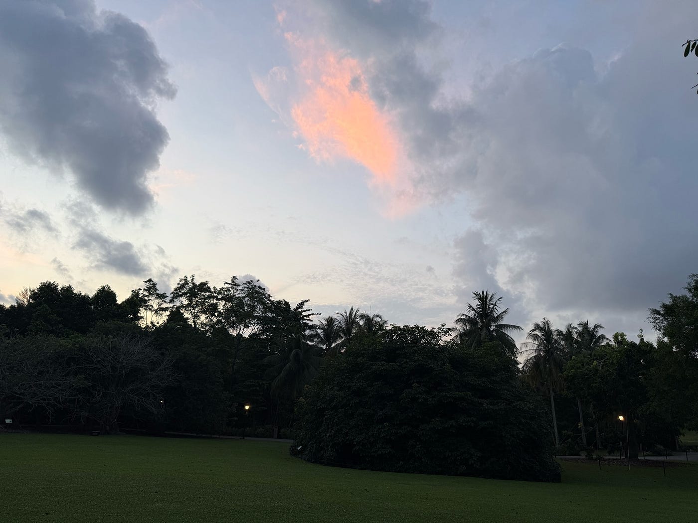 photo by author: I couldn’t enjoy the pretty sunrise as I was just too sleepy and also nausea hit me