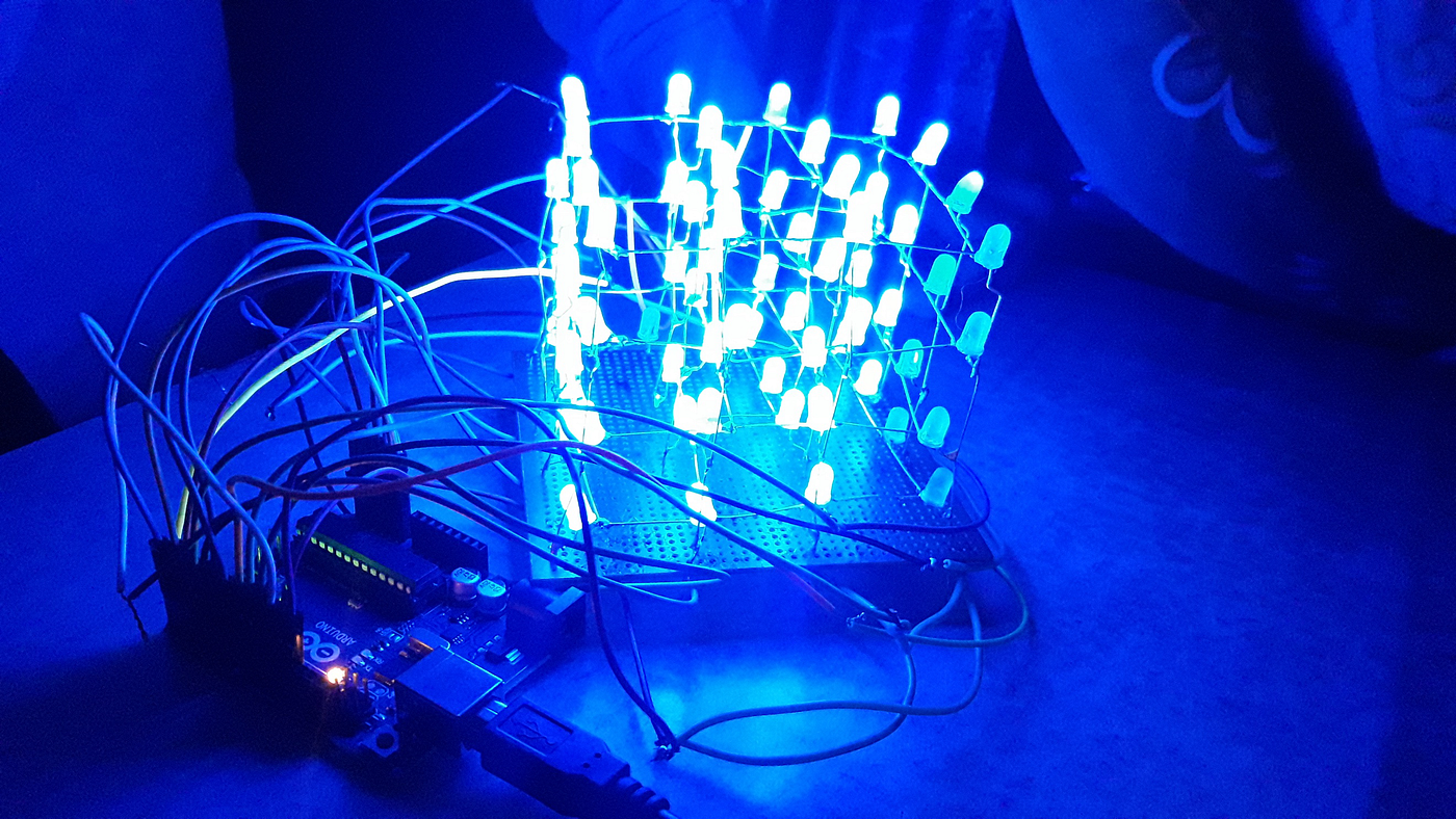 Led Cube Using Arduino with Utsource service, by Utsource