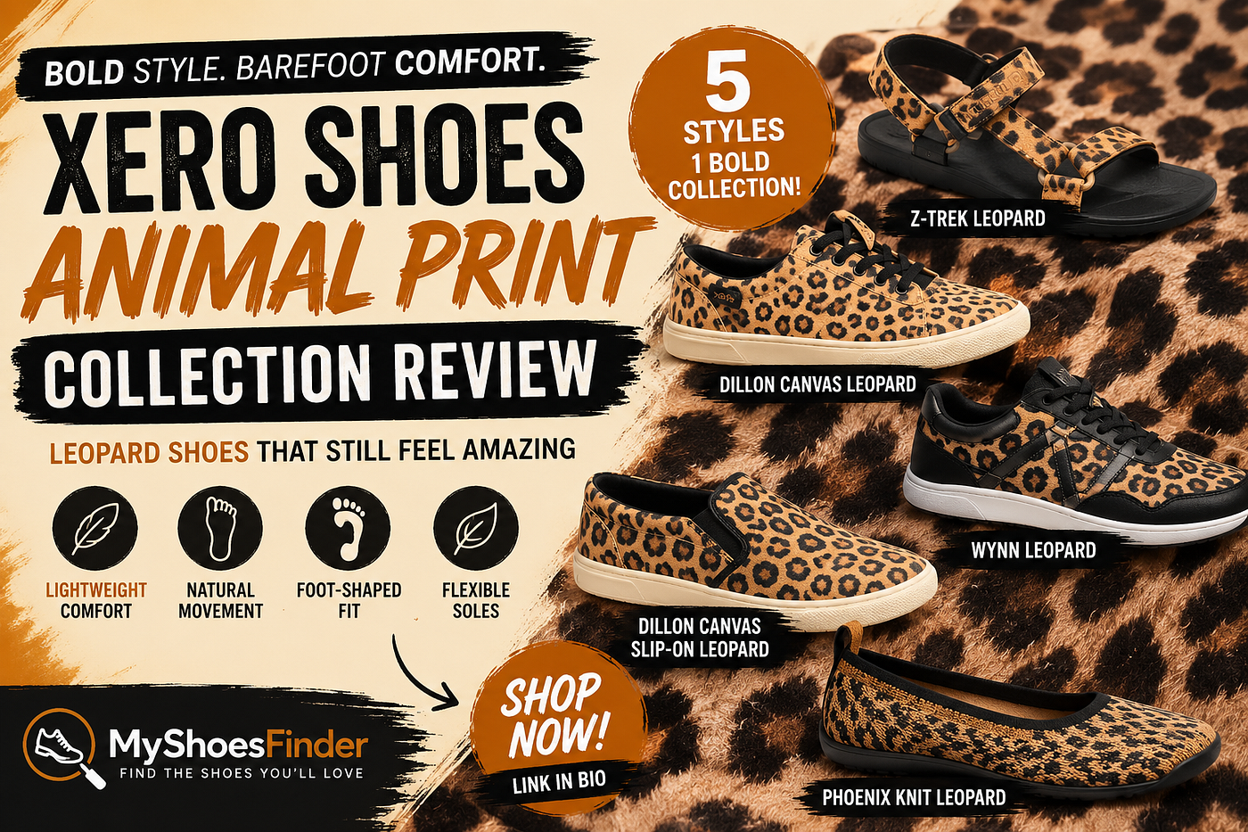 Xero Shoes Animal Print Collection Review: Leopard Barefoot Shoes That Still Feel Comfortable | MyShoesFinder.com